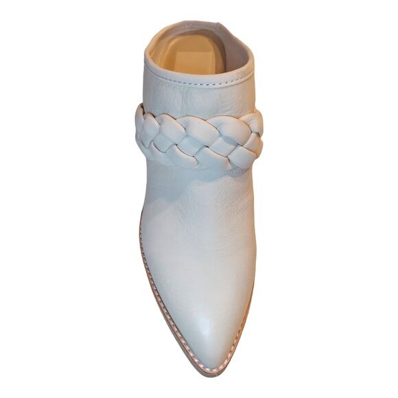 Dolce Vita Surla Ivory Braided Vamp Leather Womens US 7 Mule Festival Boho New - Picture 5 of 16